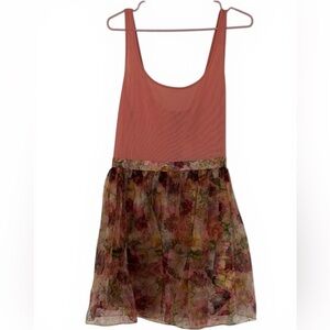 Alice + Olivia Pink Floral Mesh Mini Dress NWT Size 10
